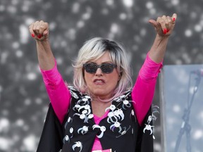 Debbie Harry of Blondie performs at Osheaga in Montreal, Saturday August 4, 2018.