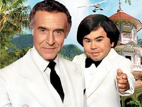 Ricardo Montalban, left, and Herve Villechaize star in the TV series "Fantasy Island."