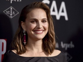 Natalie Portman arrives at the LA Dance Project Annual Gala and Unveiling of New Company Space on Saturday, Oct. 7, 2017, in Los Angeles. A musical drama starring Natalie Portman and a thriller with Chloe Grace Moretz and Isabelle Huppert have been added to the Toronto International Film Festival.