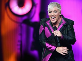 Pink performs at Rod Laver Arena on July 16, 2018 in Melbourne, Australia.  (Quinn Rooney/Getty Images)