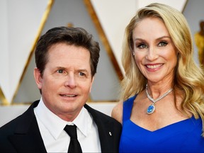 Actors Michael J. Fox  and Tracy Pollan attend the 89th Annual Academy Awards at Hollywood & Highland Center on February 26, 2017 in Hollywood, Calif.  (Frazer Harrison/Getty Images)