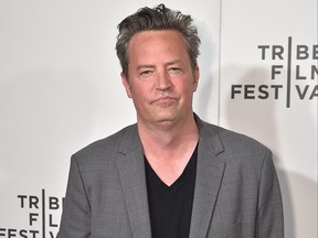 Matthew Perry attends "The Circle" Premiere at the BMCC Tribeca PAC on April 26, 2017 in New York City.
