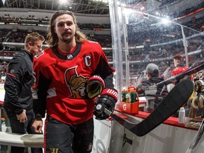 Erik Karlsson said Tuesday he would decline interviews until the start of training camp for NHL veterans on Sept. 13.