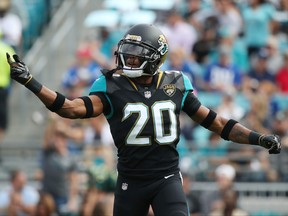 Jalen Ramsey of the Jacksonville Jaguars is seen on the field in the first half of their game against the Indianapolis Colts at EverBank Field on December 3, 2017 in Jacksonville, Florida.