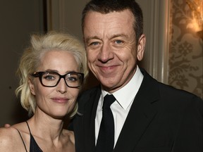 Gillian Anderson and Peter Morgan attend the 18th Annual AFI Awards at Four Seasons Hotel Los Angeles at Beverly Hills on January 5, 2018 in Los Angeles, Calif.  (Frazer Harrison/Getty Images for AFI)