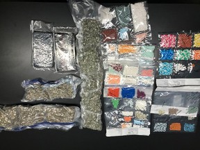 Edmonton International Airport RCMP seized $100,000 worth of drugs from a suspicious suitcase that police said was heading to St. John's, Nfld., on July 31, 2018. Photo Supplied/RCMP handout photo