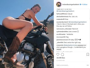 Alec Baldwin disapproved of his daughter, Ireland's recent Instagram post and he decided to chime in. (Instagram)