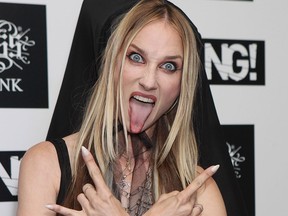 Jill Janus of Huntress poses in the winners room at The Kerrang! Awards at the Troxy on June 13, 2013 in London. (Jo Hale/Getty Images)