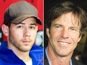 Nick Jonas (L) and Dennis Quaid have signed onto Roland Emmerich's war film "Midway."