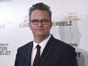 Matthew Perry arrives at a special screening of "The Kennedys - After Camelot" at The Paley Center for Media on Wednesday, March 15, 2017, in Beverly Hills, Calif.