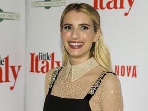 Emma Roberts at the world premiere of Little Italy screened at the Scotiabank Theatre Toronto in Toronto, Ont. on Wednesday August 22, 2018. Ernest Doroszuk/Toronto Sun/Postmedia