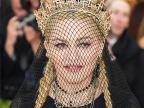 Madonna attends the Heavenly Bodies: Fashion andThe Catholic Imagination Costume Institute Gala at The Metropolitan Museum of Art on May 7, 2018 in New York City. (Neilson Barnard/Getty Images)