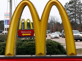 This Feb. 15, 2018, file photo shows a McDonald's Restaurant in Brandon, Miss. (AP Photo/Rogelio V. Solis, File)
