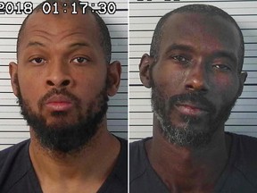 These Friday, Aug. 3, 2018, photos released by Taos County Sheriff's Office shows Siraj Wahhaj (left) and Lucas Morten (right).