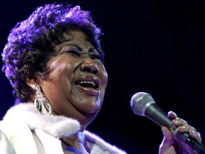 Aretha Franklin performs at the House of Blues in Los Angeles on Nov. 21, 2008.