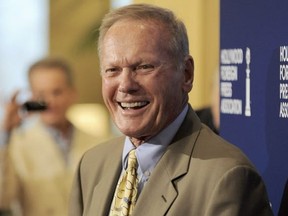 Actor Tab Hunter arrives at the Hollywood Foreign Press Association Luncheon in Beverly Hills, Calif., on Aug. 13, 2013.