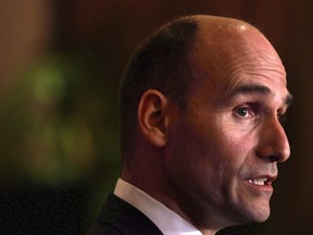 Social Development Minister Jean-Yves Duclos speaks to media following discussions about key housing priorities at the Hotel Grand Pacific in Victoria, B.C., Tuesday, June 28, 2016.