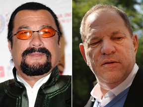 Steven Seagal and Harvey Weinstein. (Getty Images)