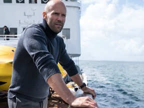 This file image released by Warner Bros. Entertainment shows Jason Statham in a scene from the film, "The Meg."