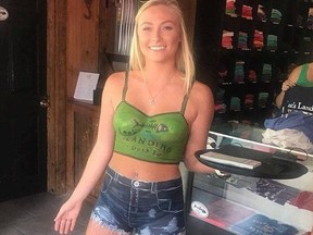 Model Shannon pranks customers at a Maryland bar. Hint: she is not wearing any clothes.