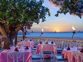 The Hau Tree Lanai at the New Otani Kaimana Beach Hotel is a popular Honolulu spot for an oceanview meal.