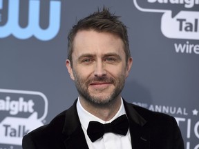 Chris Hardwick arrives at the 23rd annual Critics' Choice Awards at the Barker Hangar in Santa Monica, Calif. on Jan. 11, 2018. (Jordan Strauss/Invision/AP)