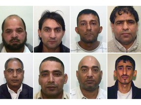 Members of the sick Rochdale sex ring.