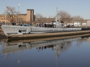 This Jan. 27, 2006 file photo shows the USS Ling, a Second World War submarine docked at the New Jersey Naval Museum in Hackensack, N.J.