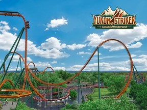 The Yukon Striker, which Canada’s Wonderland bills as the “longest, fastest and tallest dive roller coaster in the world.”