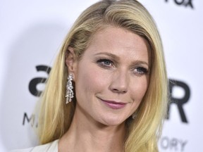 In this Oct. 29, 2015, file photo, Gwyneth Paltrow arrives at a gala in Los Angeles. In an announcement made Tuesday, Sept. 4, 2018,