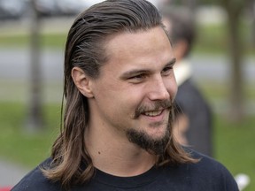 Eric Karlsson, is photographed before Can't Dim My Light's first fund-raising event called Walk of Light, at the Kanata Recreations Complex Sunday, September 9, 2018.