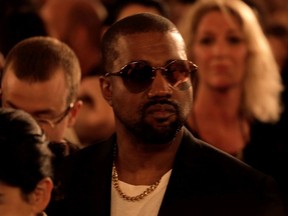 Kanye West attends the runway for Ralph Lauren fashion show during New York Fashion Week at Bethesda Terrace on September 7, 2018 in New York City.