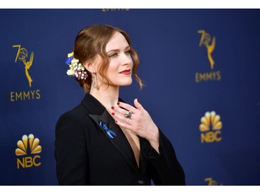 LOS ANGELES, CA - SEPTEMBER 17: Evan Rachel Wood attends the 70th Emmy Awards at Microsoft Theater on September 17, 2018 in Los Angeles, California.