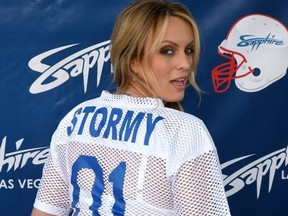 Porn star Stormy Daniels has compared U.S. President Donald Trump's penis to a toad stool.