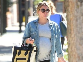 Pregnant Hilary Duff finishes a morning workout  WENN.com
