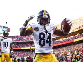 Does wide receiver Antonio Brown want a trade out of Pittsburgh? (GETTY IMAGES)