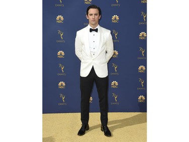 Milo Ventimiglia arrives at the 70th Primetime Emmy Awards on Monday, Sept. 17, 2018, at the Microsoft Theater in Los Angeles.