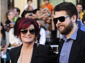 This January 23, 2011 file photo shows TV personalities Jack Osbourne (R) and his mother Sharon Osbourne arriving at the world premiere of the animated Disney comedy adventure ‚ÄúGnomeo & Juliet," at the El Capitan Theatre in Hollywood, California.
