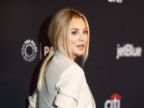 Kaley Cuoco attends the 2018 PaleyFest Los Angeles - CBS's 'The Big Bang Theory' And 'Young Sheldon' on March 21, 2018 in Hollywood, California.