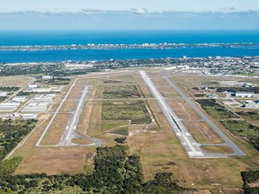 Aerial image of Orlando-Melbourne International Airport.