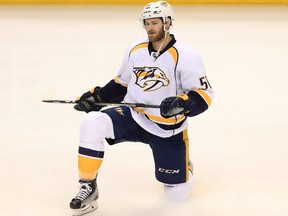 The NHL suspended Predators forward Austin Watson 27 games to start the season.