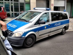 Berlin police van.