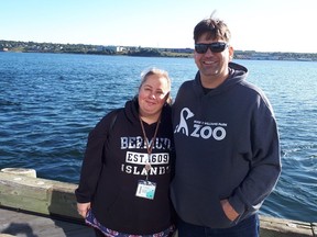 Christi Legare and her husband Daniel pose on the Halifax waterfront on Sunday, Sept. 9, 2018.