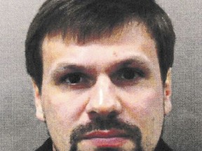 This undated handout file photo issued by the Metropolitan Police shows the Russian National named as Ruslan Boshirov.