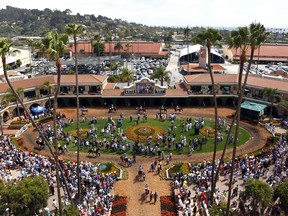 This July 15, 2016 photo shows Del Mar Racetrack in Del Mar, Calif.