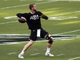 In this Sept. 6, 2018, file photo, Philadelphia Eagles quarterback Carson Wentz throws a pass before the team's NFL football game against the Atlanta Falcons in Philadelphia. (AP Photo/Michael Perez, File)