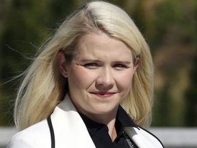 Elizabeth Smart arrives for a news conference Thursday, Sept. 13, 2018, in Salt Lake City.