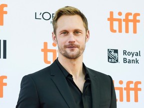 Alexander Skarsgard arrives ahead of the screening of "Hold The Dark" during the Toronto International Film Festival. THE CANADIAN PRESS/Christopher Katsarov.