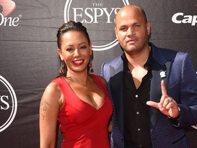 Melanie B and husband Stephen Belafonte at The 2015 ESPYS at Microsoft Theater on July 15, 2015 in Los Angeles, Calif.  (Jason Merritt/Getty Images)