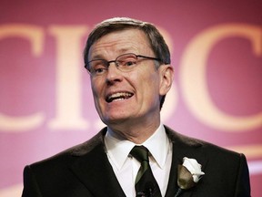 CIBC chief financial officer and senior executive vice-president Tom Woods speaks to shareholders during the company's general annual meeting in Quebec City on March 2, 2006. Woods has been named chair of Hydro One Ltd. ( CANADIAN PRESS/Jacques Boissinot)